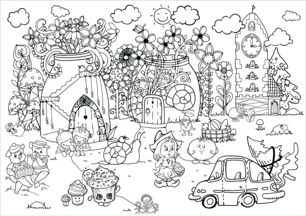 Большая раскраска