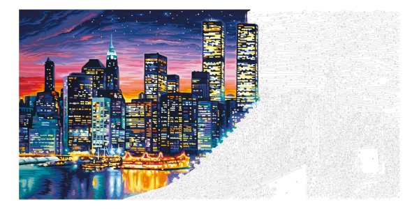 Ночной Манхеттен картина по номерам