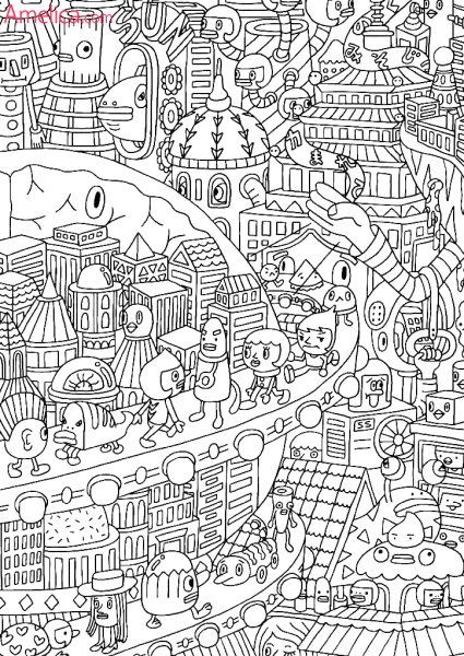 Необычные раскраски для подростков