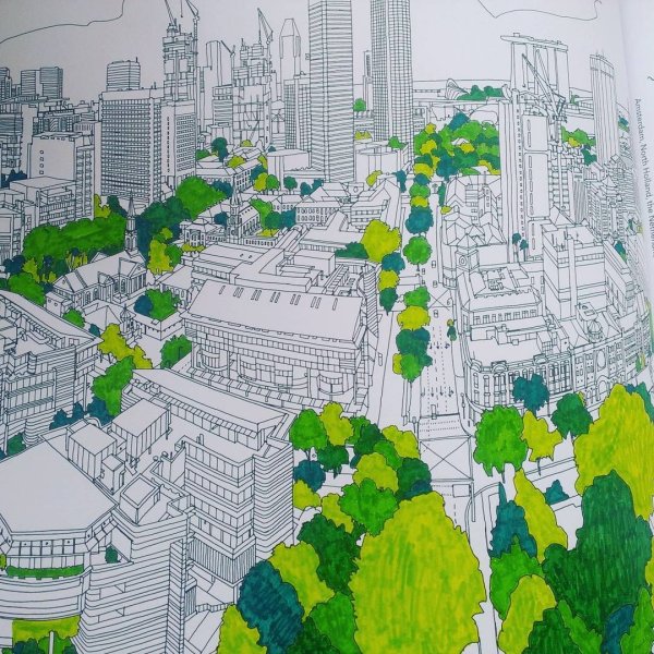 Удивительные города раскраска