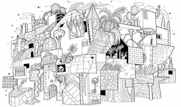 Раскраска "город"