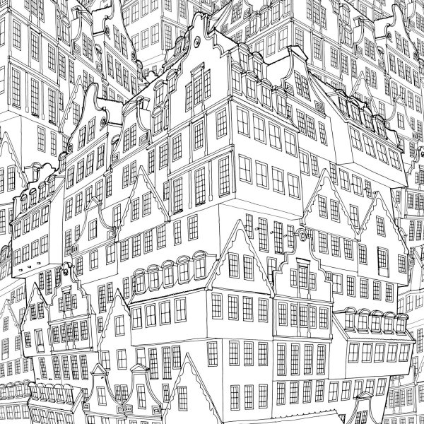 Удивительные города раскраска