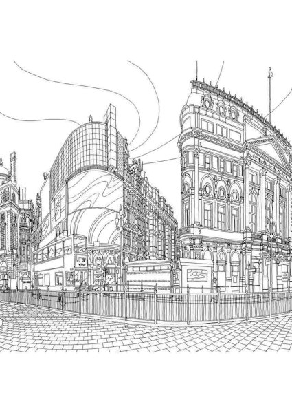 Эскиз современного города