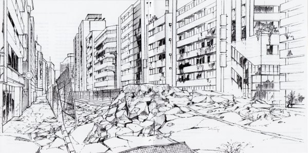 Зарисовки разрушенного города