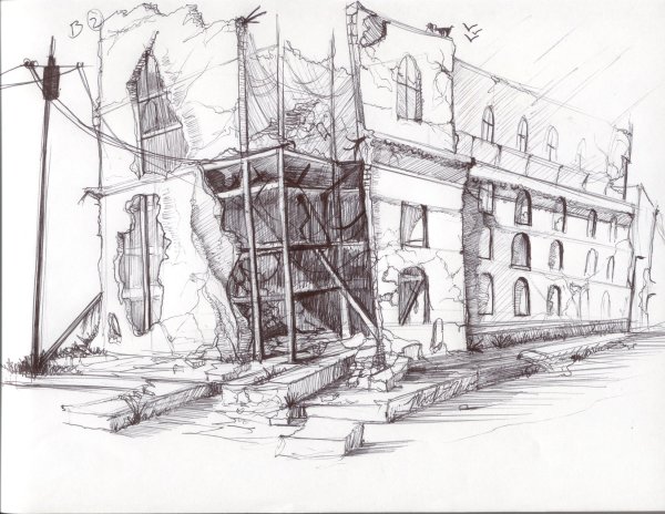 Зарисовки зданий