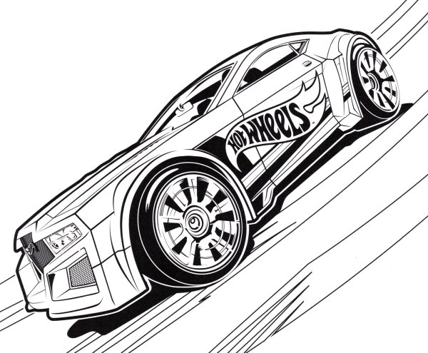 Роджер Доджер хот Вилс раскраска