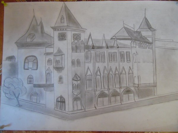 Консерватория Саратов нарисовать