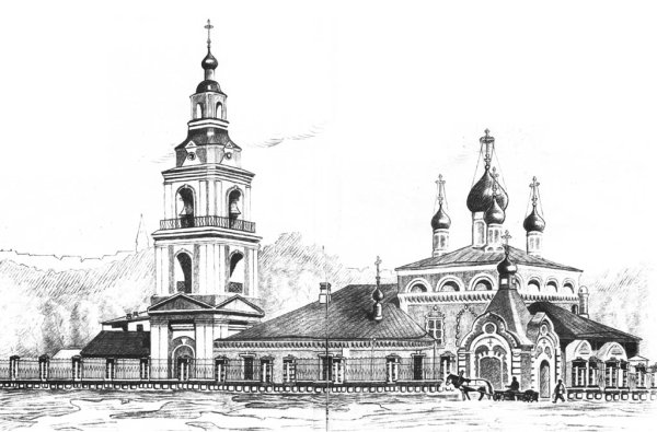 Набросок Камышловского Покровского собора