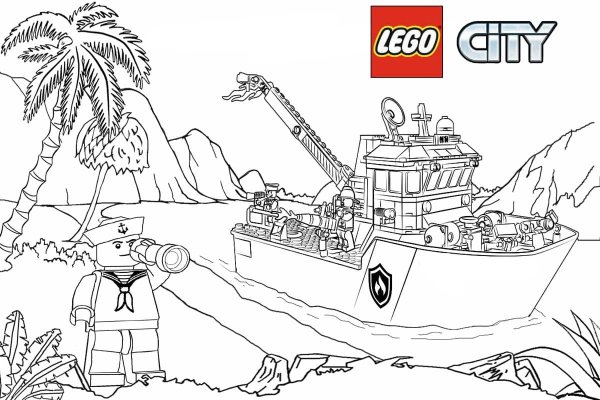 Раскраска LEGO City