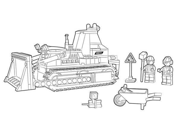 Раскраска лего Сити Арктика