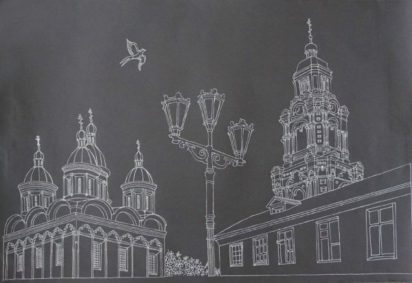 Зарисовки Кремля Астрахань