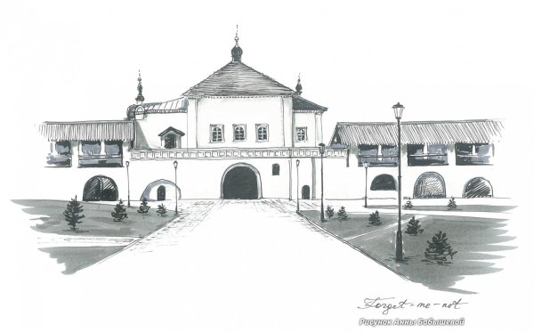 Памятники архитектуры Астрахани рисунок