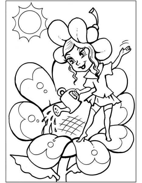 Незнайка раскраска