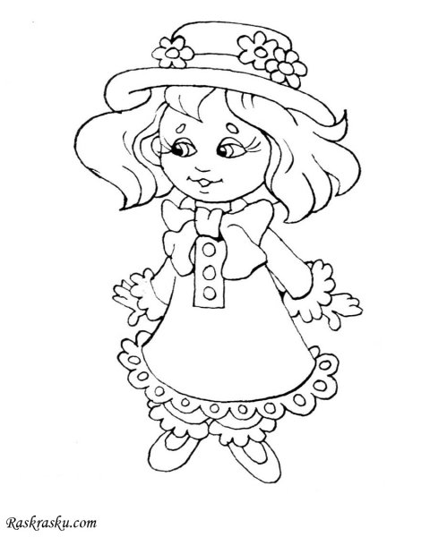 Незнайка раскраска для детей