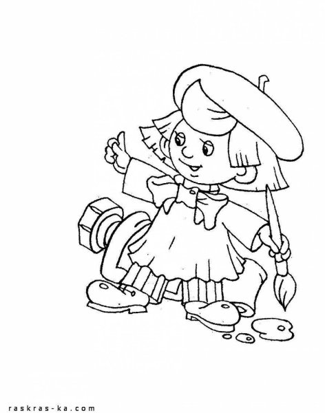 Незнайка и его друзья художник тюбик