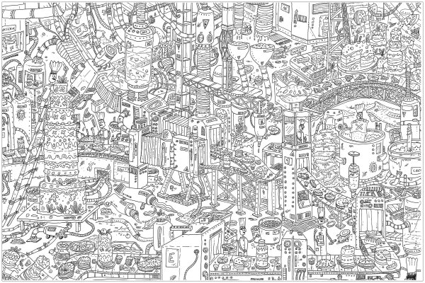 Раскраски большие