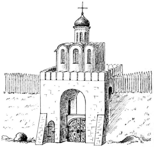 Домонгольской Руси золотые ворота.