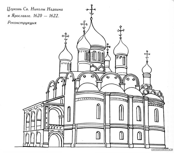 Церковь Николы Надеина Ярославль чертежи