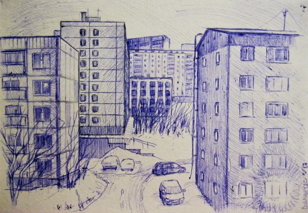 Хрущевка карандашом