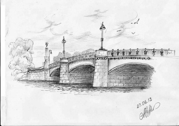 Карандашные Наброски мостов