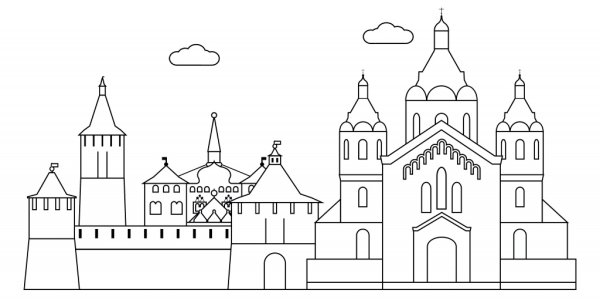 Кремль Нижний Новгород вектор