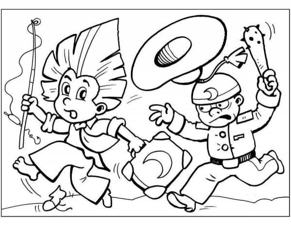 Раскраски героев Носова Незнайка и его друзья
