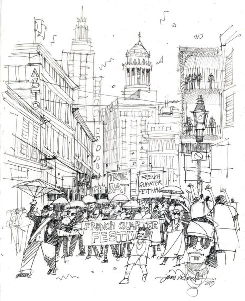 Ричард Чедвик скетчинг