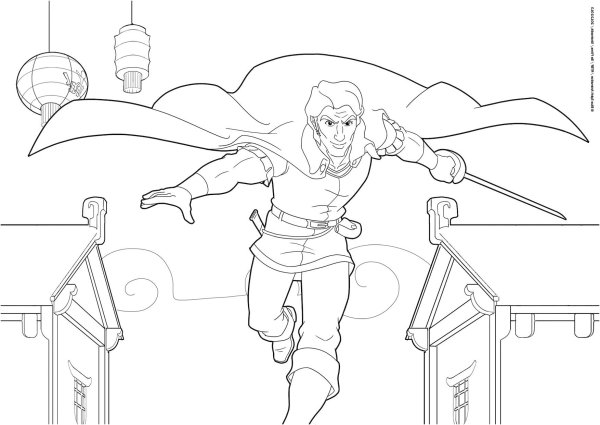 Раскраска Эстебан сын солнца