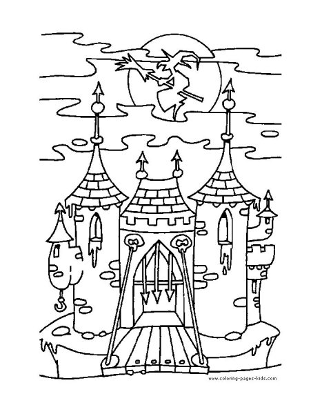 Сказочный город раскраска