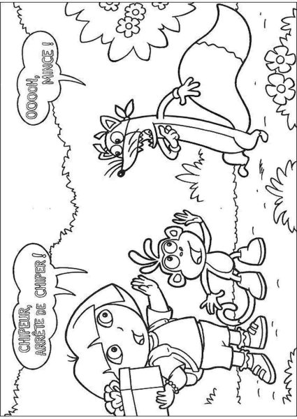 Даша Следопыт жулик раскраска