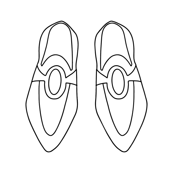 Раскраска башмачки