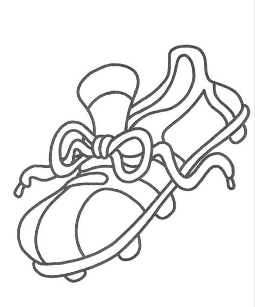 Раскраска обувь для детей в детском саду