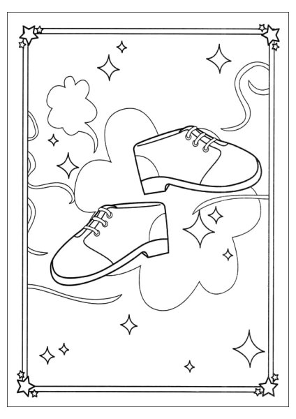 Раскраска башмачки
