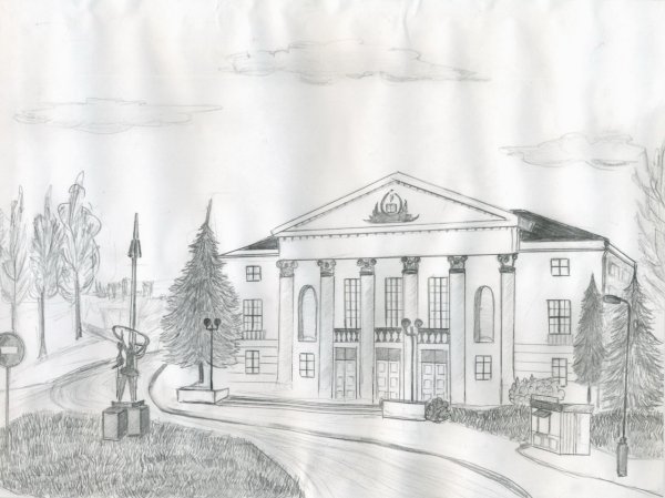 Лисья гора Нижний Тагил рисунок карандашом