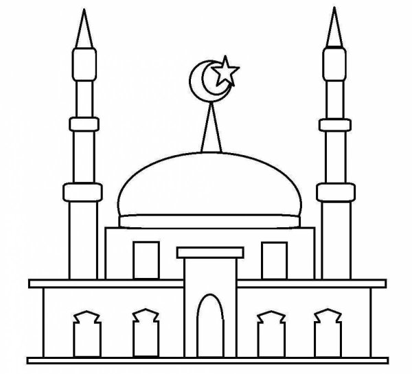 Мечеть сердце Чечни рисунок