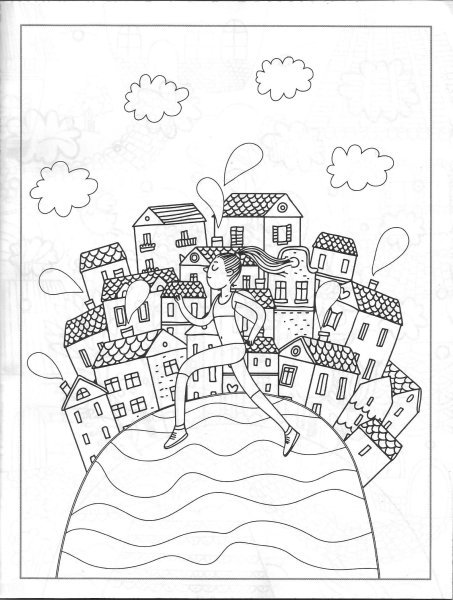 Город мечты раскраска