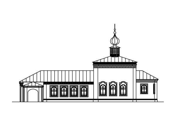 Силуэт Троицкого собора Соликамск