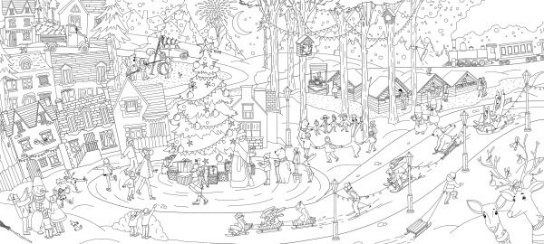 Плакат раскраска