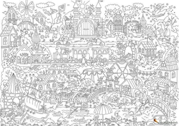 Большая раскраска