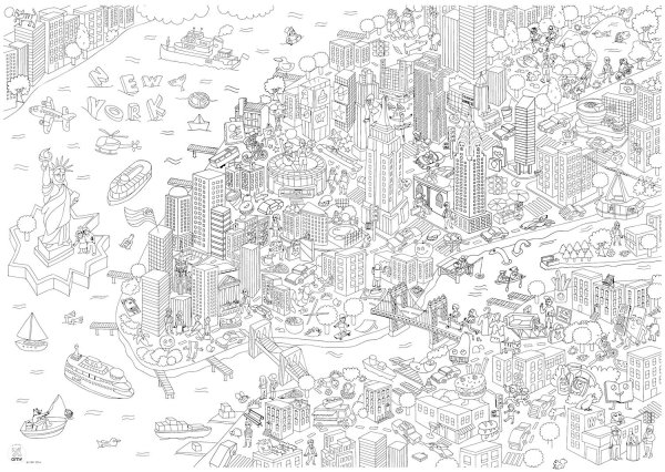 Раскраски большие