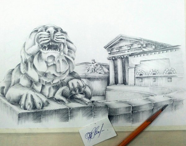 Ессентуки рисунок