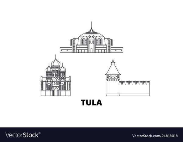 Башни тульского Кремля вектор