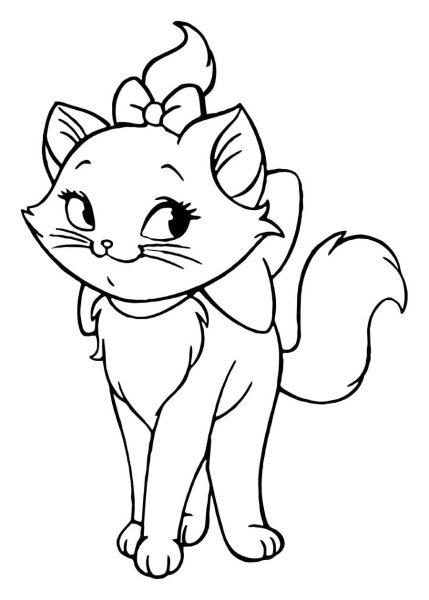 Раскраска. Котики