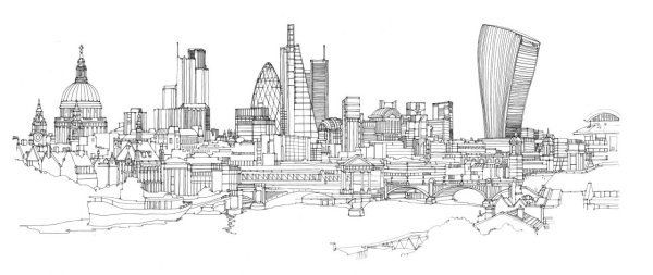 Эскиз города будущего