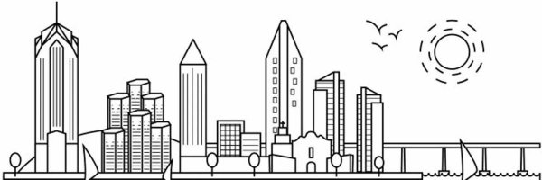 Раскраска Москва Сити лёгкие