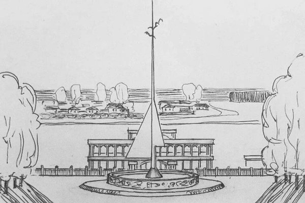 Набережная рисунок