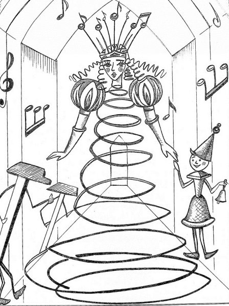 Иллюстрация к сказке городок в табакерке