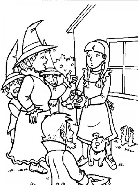 Элли раскраска волшебник изумрудного города