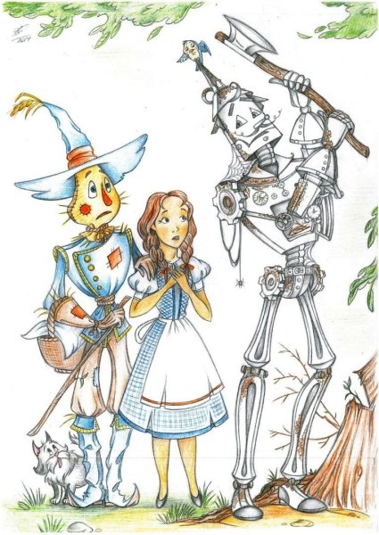 Оз Возвращение в изумрудный город Страшила и дровосек