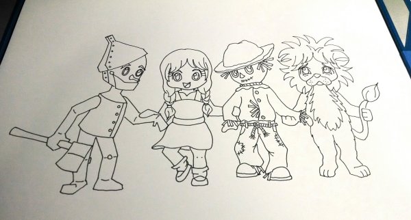 Волшебник изумрудного города рисунок